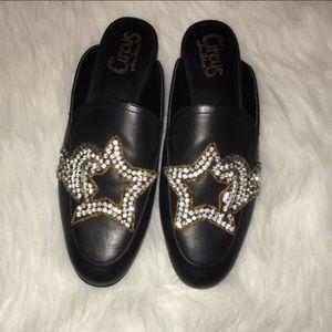 NIB Sam Edelman Rhinestone Star Mules